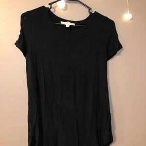 Pink republic black top